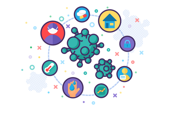 Corona Virus Prevention  Illustration