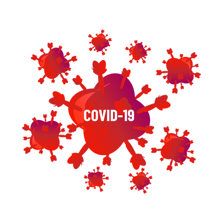 Bactéries du coronavirus  Illustration