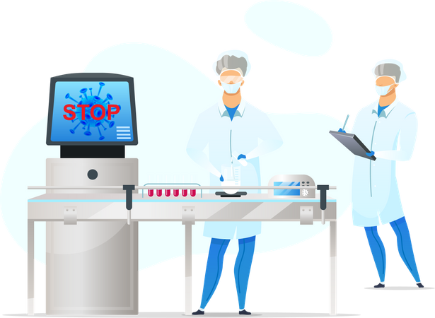 Coronavirus blood testing  Illustration