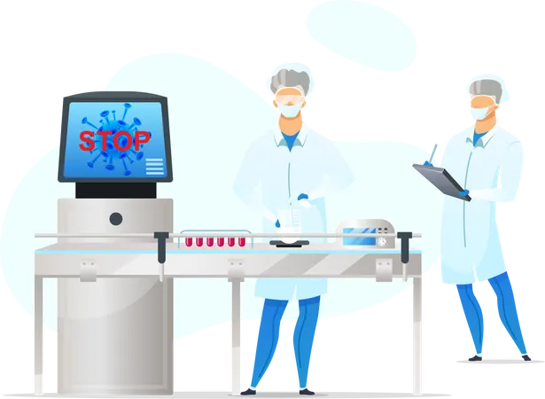 Coronavirus blood testing  Illustration