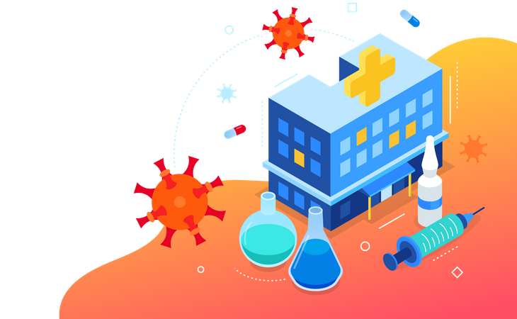 Coronavirus disease research  Illustration