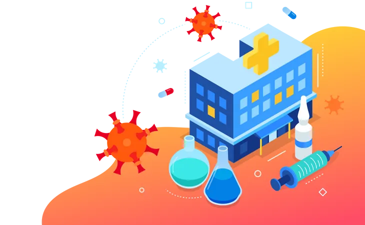 Coronavirus disease research  Illustration