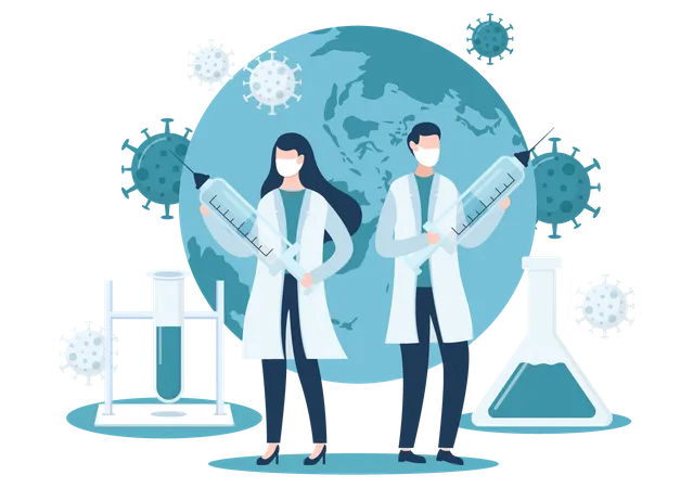 Coronavirus-Impfprogramm  Illustration