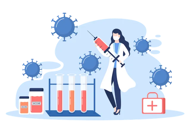 Coronavirus-Impfung  Illustration