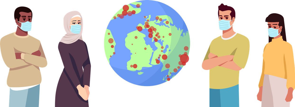 Coronavirus outbreak  Illustration