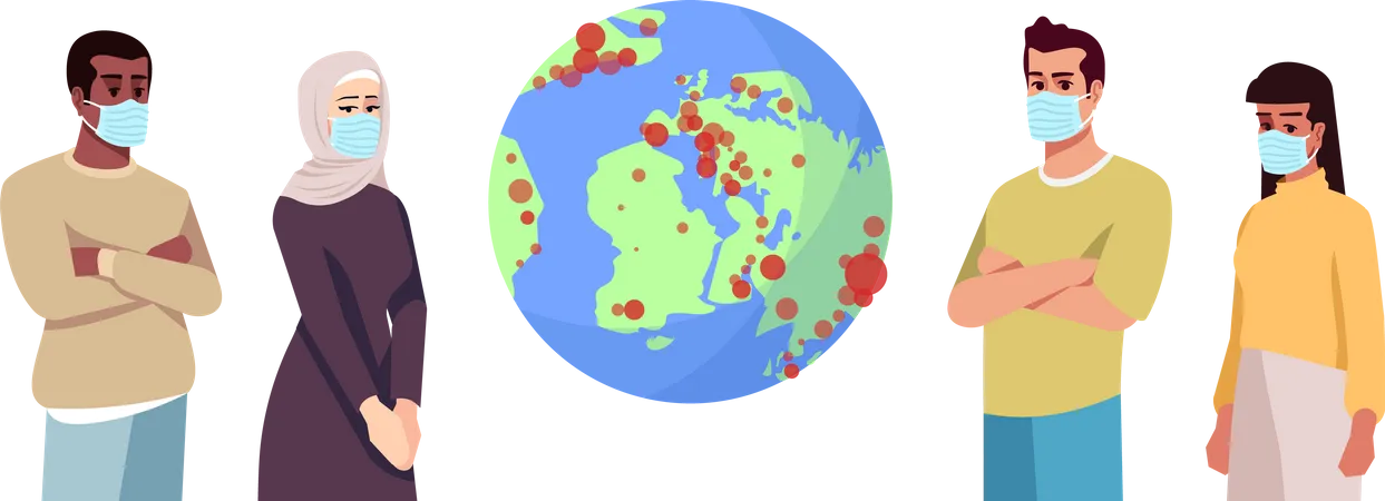 Coronavirus outbreak  Illustration