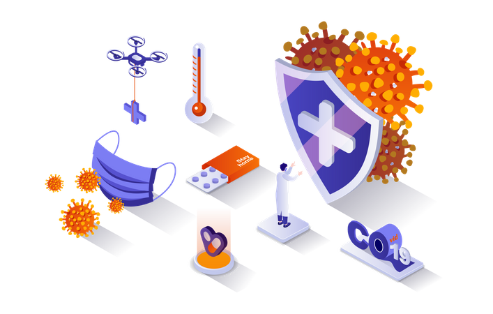 Coronavirus pandemic  Illustration