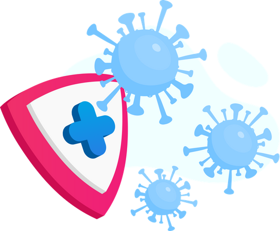 Coronavirus protection  Illustration