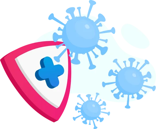 Coronavirus protection  Illustration