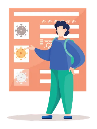 Coronavirus report  Illustration