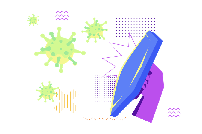 Coronavirus Shield  Illustration