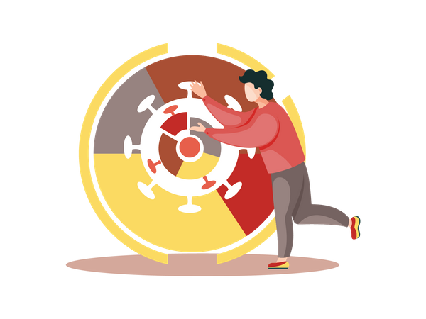 Coronavirus statistics analysis  Illustration