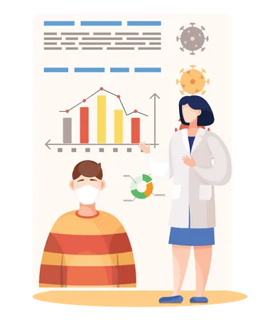 Coronavirus Statistics  Illustration