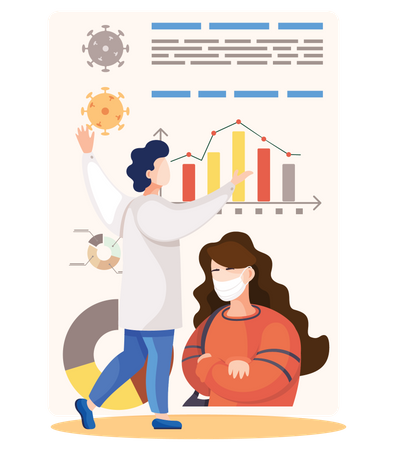 Coronavirus Statistics  Illustration