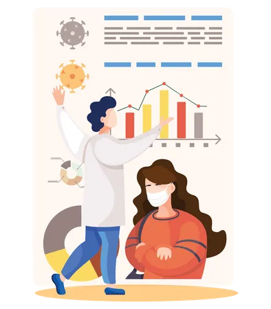 Coronavirus Statistics  Illustration