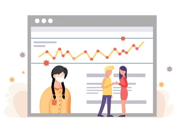 Coronavirus Statistics  Illustration