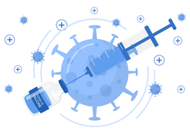 Coronavirus Vaccine  Illustration