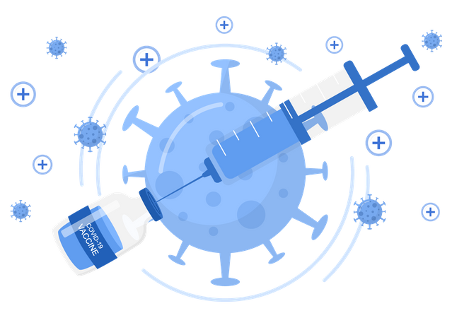 Coronavirus Vaccine  Illustration