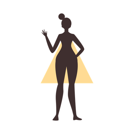 Corpo feminino em formato de pera  Illustration