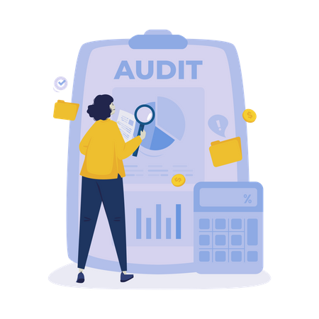 Corporate audit  Illustration