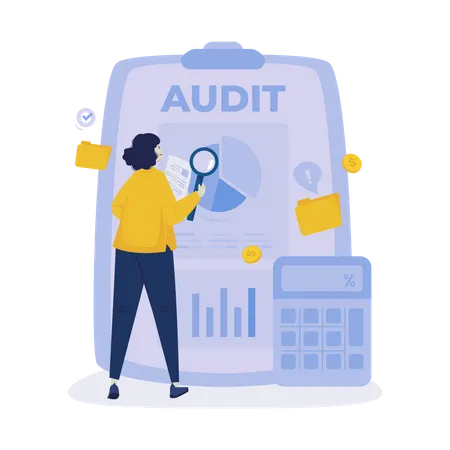 Corporate audit  Illustration