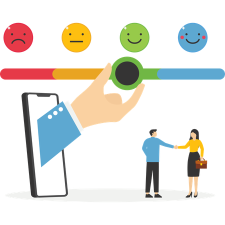 Corporate customer feedback  Illustration