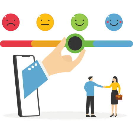 Corporate customer feedback  Illustration