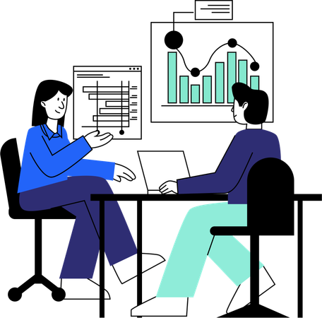 Corporate Data Analysis Session  Illustration