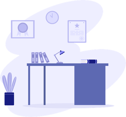 Corporate Desk  Illustration