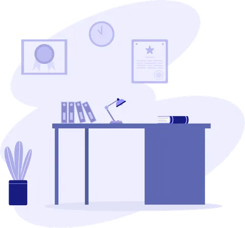 Corporate Desk  Illustration