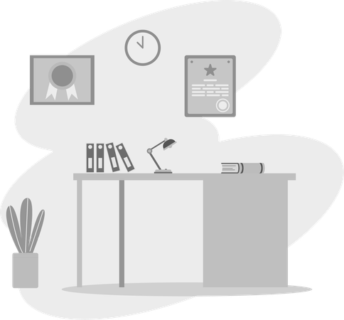 Corporate Desk  Illustration