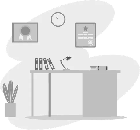 Corporate Desk  Illustration