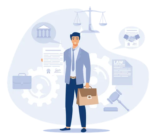 Corporate Lawyer  Illustration