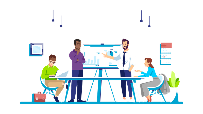 Corporate Meeting  Illustration