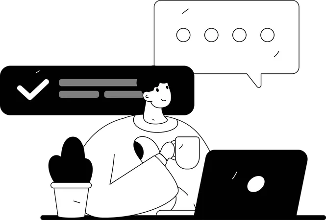Corporate Messaging  Illustration