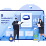 report presentation illustration free download