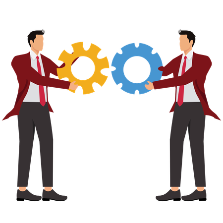 Corporate Teamwork  Illustration