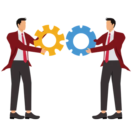 Corporate Teamwork  Illustration