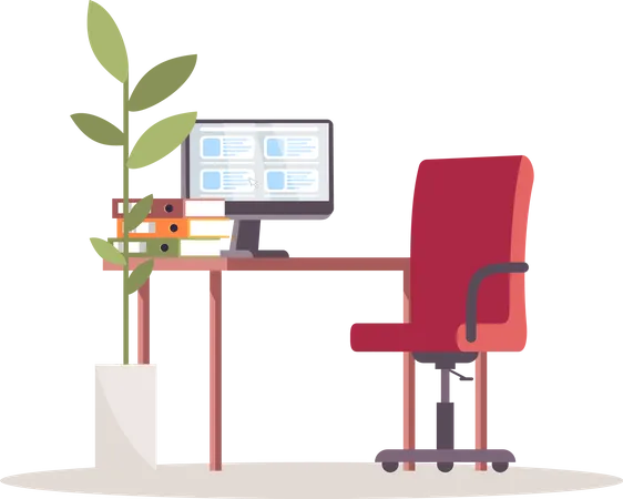 Corporate workplace  Illustration