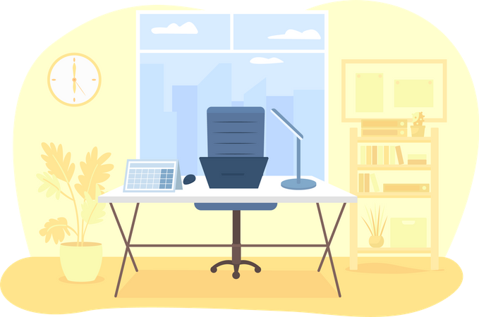 Corporate workplace  Illustration