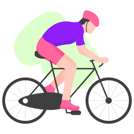 Corrida de ciclismo olímpico  Ilustração