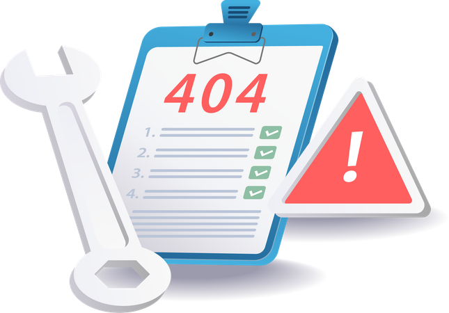 Corrigindo o código de erro 404  Ilustração