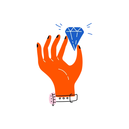 Corte de diamante  Ilustración