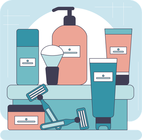 Cosmetic Product  Illustration