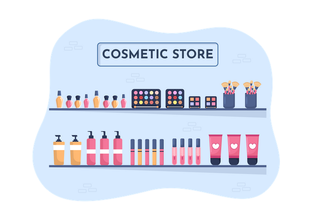 Cosmetic Store Illustration