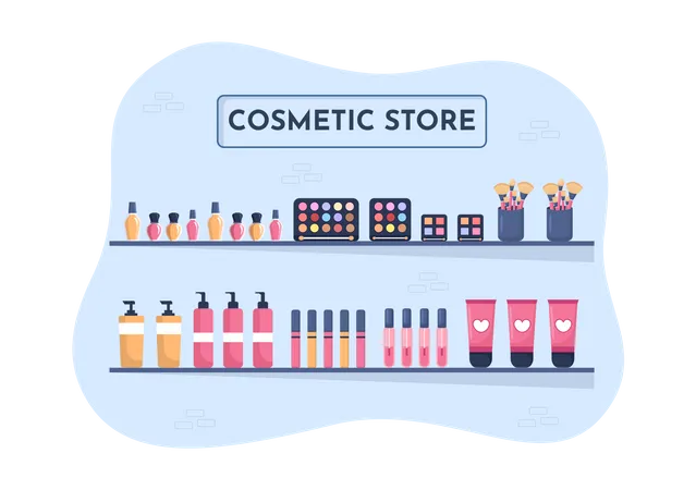 Cosmetic Store  Illustration