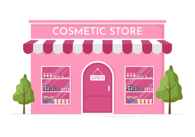 Cosmetic Store  Illustration