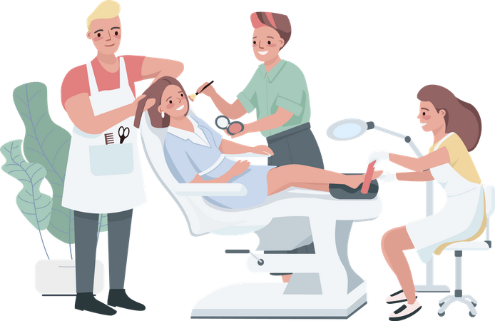 Cosmetic treatment  Illustration