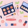 illustrations of cosmetics