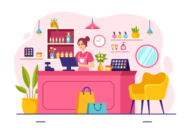 Cosmetics Shop  Illustration